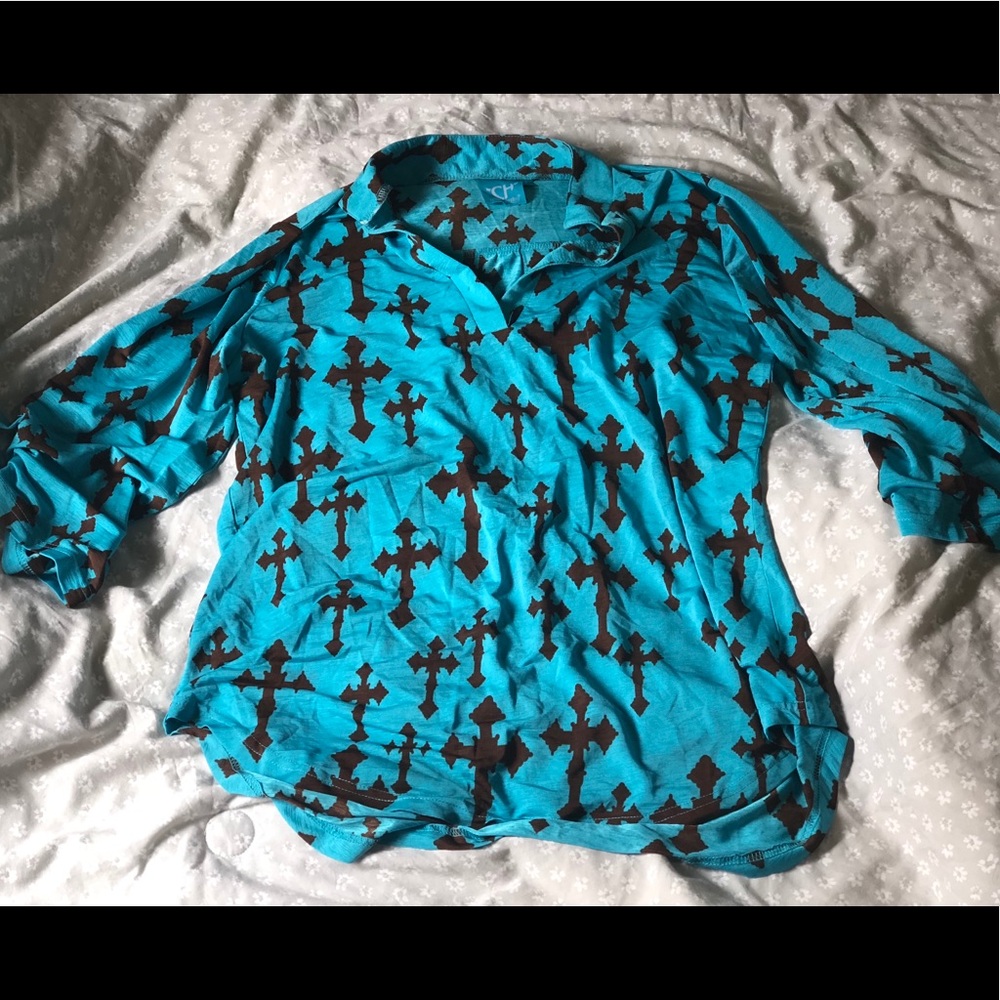 Blouse with Crosses